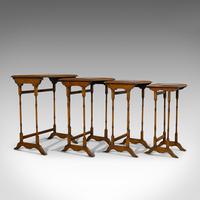Antique Quartetto of Tables, English, Walnut, Mahogany, Nest, Edwardian, C.1910 (10 of 10) Antique Quartetto of Tables, English, Walnut, Mahogany, Nest, Edwardian, C.1910 (10 of 10)