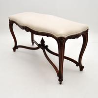 Antique French Carved Walnut Stool / Window Seat (3 of 8) Antique French Carved Walnut Stool / Window Seat (3 of 8)