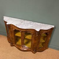 Spectacular Burr Walnut Serpentine Antique Credenza (2 of 7) Spectacular Burr Walnut Serpentine Antique Credenza (2 of 7)