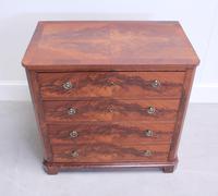 19th Century Continental Flame Mahogany Chest of Drawers (10 of 12) 19th Century Continental Flame Mahogany Chest of Drawers (10 of 12)