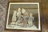 Early 19th Century English Wool Tapestry, “the School Room”