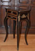 Striking 19th Century French Ebonised & Marquetry Side Table c.1880 (7 of 18) Striking 19th Century French Ebonised & Marquetry Side Table c.1880 (7 of 18)