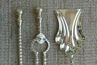 Quality Victorian Brass Fire Irons Companion Set Tongs Poker Shovel c.1895 (2 of 7) Quality Victorian Brass Fire Irons Companion Set Tongs Poker Shovel c.1895 (2 of 7)