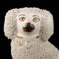 Victorian Staffordshire Pottery Poodle (2 of 6) Victorian Staffordshire Pottery Poodle (2 of 6)
