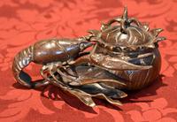 Fine Bronze Lobster Inkwell (6 of 10) Fine Bronze Lobster Inkwell (6 of 10)