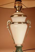 Rare Opaline White Paraffin Table Lamp (11 of 15) Rare Opaline White Paraffin Table Lamp (11 of 15)