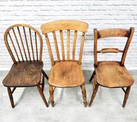 6 Assorted Windsor Kitchen Chairs (6 of 6) 6 Assorted Windsor Kitchen Chairs (6 of 6)