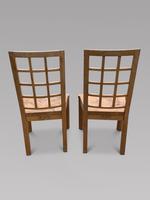 Pair of English Tiger & Burr Oak Chairs by Linford (3 of 4) Pair of English Tiger & Burr Oak Chairs by Linford (3 of 4)