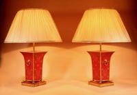 Pair of Very Decorative Toleware Table Lamps in the Regency / Empire Style c.1960 (2 of 6) Pair of Very Decorative Toleware Table Lamps in the Regency / Empire Style c.1960 (2 of 6)