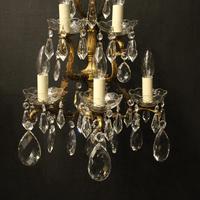 French Pair of Bronze & Crystal 5 Arm Antique Wall Lights (3 of 10) French Pair of Bronze & Crystal 5 Arm Antique Wall Lights (3 of 10)