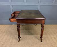 Victorian Mahogany 2 Drawer Reeded Leg Writing Table (13 of 15) Victorian Mahogany 2 Drawer Reeded Leg Writing Table (13 of 15)