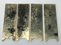Set of 4 Antique Chinese Silver Zu Yin Hallmarked Scroll Weight Plaques Guangxu (5 of 12) Set of 4 Antique Chinese Silver Zu Yin Hallmarked Scroll Weight Plaques Guangxu (5 of 12)