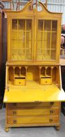 1940's Yellow Painted Bureaux Bookcase in Crackled Effect (2 of 4) 1940's Yellow Painted Bureaux Bookcase in Crackled Effect (2 of 4)
