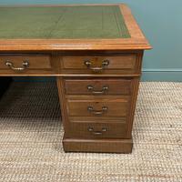 Superb Quality Large Edwardian Walnut Antique Office Desk (6 of 7) Superb Quality Large Edwardian Walnut Antique Office Desk (6 of 7)