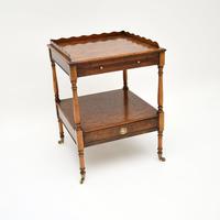 Georgian Style Burr Elm Side Table