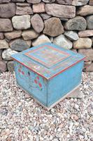 Swedish 'folk art' original blue paint box from hälsingland region, 1847. (12 of 26) Swedish 'folk art' original blue paint box from hälsingland region, 1847. (12 of 26)
