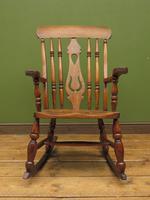 Antique Country Oak Rocking Chair with Nicely Aged Patina (5 of 14) Antique Country Oak Rocking Chair with Nicely Aged Patina (5 of 14)