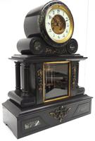 Fine Antique French Slate & Marble Regulator Mantel Clock 8 Day Striking Mantle Clock with Visible Jewelled Escapement (6 of 12) Fine Antique French Slate & Marble Regulator Mantel Clock 8 Day Striking Mantle Clock with Visible Jewelled Escapement (6 of 12)