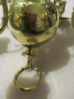 A Dutch Style 6 Branch Brass Ball Chandelier (4 of 4) A Dutch Style 6 Branch Brass Ball Chandelier (4 of 4)