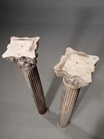 Good and Well Formed Pair of Late 18th Century Carved Italian Marble Columns (4 of 6) Good and Well Formed Pair of Late 18th Century Carved Italian Marble Columns (4 of 6)