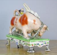 Rare Bull Baiting Staffordshire Figure Obadiah Sherratt (5 of 11) Rare Bull Baiting Staffordshire Figure Obadiah Sherratt (5 of 11)