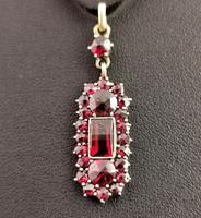 Antique Art Nouveau Bohemian Garnet Pendant (4 of 12) Antique Art Nouveau Bohemian Garnet Pendant (4 of 12)