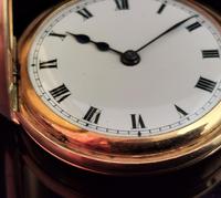 Antique 9ct Gold Half Hunter Pocket Watch, Blue Enamel (7 of 14) Antique 9ct Gold Half Hunter Pocket Watch, Blue Enamel (7 of 14)