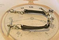 Victorian Equestrain Pocket Watch Chain 1890s Antique Steel & Leather Albert with Snaffle Bit (4 of 12) Victorian Equestrain Pocket Watch Chain 1890s Antique Steel & Leather Albert with Snaffle Bit (4 of 12)