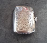 Sterling Silver Vesta Case - Birmingham 1919 (2 of 4) Sterling Silver Vesta Case - Birmingham 1919 (2 of 4)