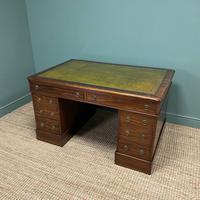 Large Victorian Mahogany Antique Partners Desk (7 of 10) Large Victorian Mahogany Antique Partners Desk (7 of 10)