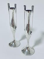 Pair of Antique Art Nouveau Solid Silver Vases (12 of 13) Pair of Antique Art Nouveau Solid Silver Vases (12 of 13)