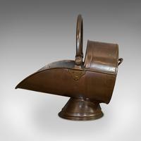Antique Coal Scuttle, English, Copper, Brass, Fireside Bin, Victorian c.1900 (4 of 9) Antique Coal Scuttle, English, Copper, Brass, Fireside Bin, Victorian c.1900 (4 of 9)