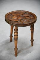 Carved Country Tripod Stool (3 of 9) Carved Country Tripod Stool (3 of 9)