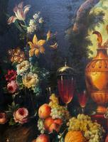 Old Master Revival - Large Original Antique Dutch Still Life of Flowers & Fruit (5 of 12) Old Master Revival - Large Original Antique Dutch Still Life of Flowers & Fruit (5 of 12)