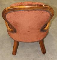 1910s Mahogany Mummy Armchair in Rust Upholstery (3 of 3) 1910s Mahogany Mummy Armchair in Rust Upholstery (3 of 3)