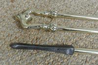 Superb Set Victorian Brass Fire Irons Larger Than Average Companion c.1890 (5 of 9) Superb Set Victorian Brass Fire Irons Larger Than Average Companion c.1890 (5 of 9)