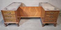 Antique Burr Walnut Partners Desk (12 of 12) Antique Burr Walnut Partners Desk (12 of 12)