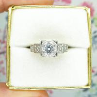Art Deco 18ct Platinum Diamond Solitaire Engagement ring 0.25ct (3 of 9) Art Deco 18ct Platinum Diamond Solitaire Engagement ring 0.25ct (3 of 9)