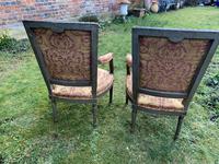 Pair of French Armchairs in Original Paint Finish (9 of 10) Pair of French Armchairs in Original Paint Finish (9 of 10)