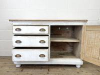 Distressed Antique Pine Cupboard with Painted Base (6 of 10) Distressed Antique Pine Cupboard with Painted Base (6 of 10)