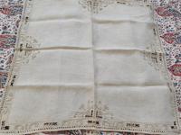 2 Small Pieces of Antique European Linen, Italian Figural Reticella + 2nd in Madeira work. (5 of 7) 2 Small Pieces of Antique European Linen, Italian Figural Reticella + 2nd in Madeira work. (5 of 7)