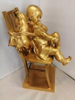 Fine Quality Gilt Bronze Figure of a Seated Child (6 of 7) Fine Quality Gilt Bronze Figure of a Seated Child (6 of 7)
