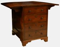 19th Century Drop Flap Mahogany Table Chest of Drawers (4 of 4)