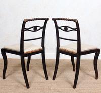 4 Regency Ebonised Dining Chairs Trafalgar (11 of 12) 4 Regency Ebonised Dining Chairs Trafalgar (11 of 12)