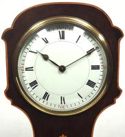 Impressive Solid Mahogany Tulip Cased Timepiece Clock with Satinwood Inlaid Decoration (4 of 10) Impressive Solid Mahogany Tulip Cased Timepiece Clock with Satinwood Inlaid Decoration (4 of 10)