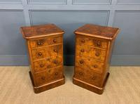 Pair of Burr Walnut Bedside Chest by Heal and Son (10 of 16) Pair of Burr Walnut Bedside Chest by Heal and Son (10 of 16)