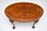 Antique Burr Walnut Oval Coffee Table (5 of 8) Antique Burr Walnut Oval Coffee Table (5 of 8)