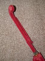 Antique Red / Orange Patterned Canopy Umbrella W/Red Velvet Handle & Canopy Cover (8 of 14) Antique Red / Orange Patterned Canopy Umbrella W/Red Velvet Handle & Canopy Cover (8 of 14)