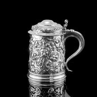 Antique Solid Sterling Silver Large Tankard with Royal Marines Officer Interest - Goldsmiths & Silversmiths Co 1900 (3 of 28) Antique Solid Sterling Silver Large Tankard with Royal Marines Officer Interest - Goldsmiths & Silversmiths Co 1900 (3 of 28)
