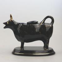 A Staffordshire Jackfield Pottery Novelty Cow Creamer Jug C.19thc (3 of 7) A Staffordshire Jackfield Pottery Novelty Cow Creamer Jug C.19thc (3 of 7)